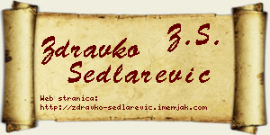 Zdravko Sedlarević vizit kartica